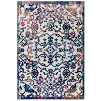 Primrose Ornate Floral Lattice 8x10 Indoor/Outdoor Area Rug