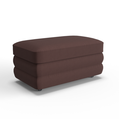 Transitional Storage Ottoman with Casters