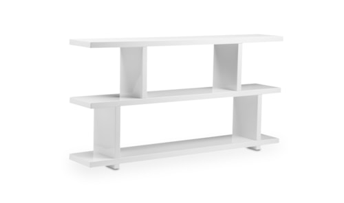 Mid-Century Modern Small Open Bookcase