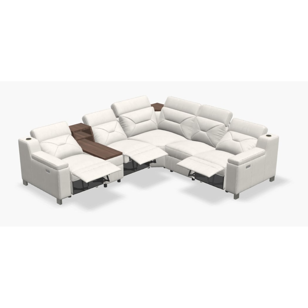 Palliser Apex 5-Seat Chaise Sectional with Storage