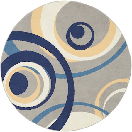 5'3" Round  Rug