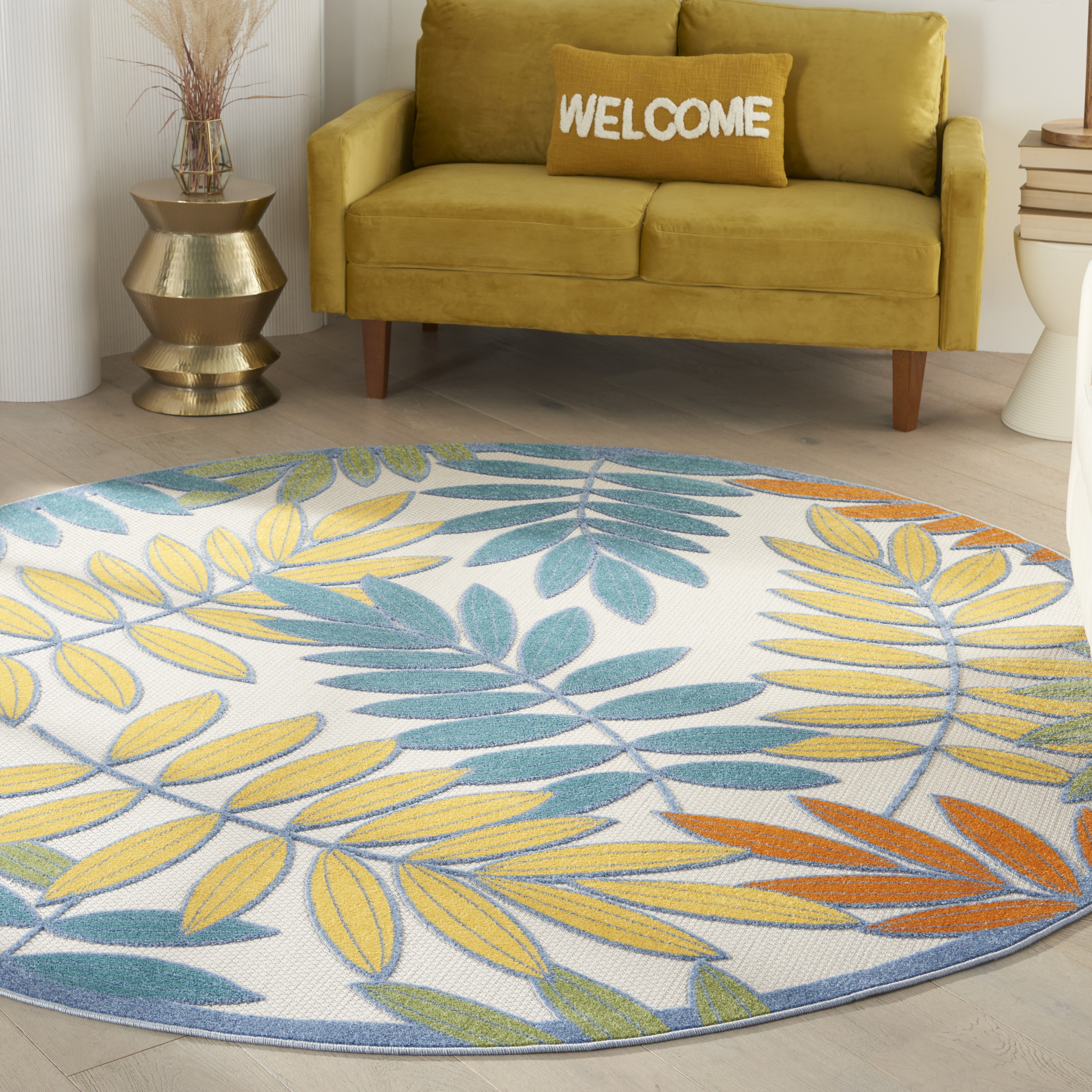 Nourison Aloha 7'10" Round  Rug