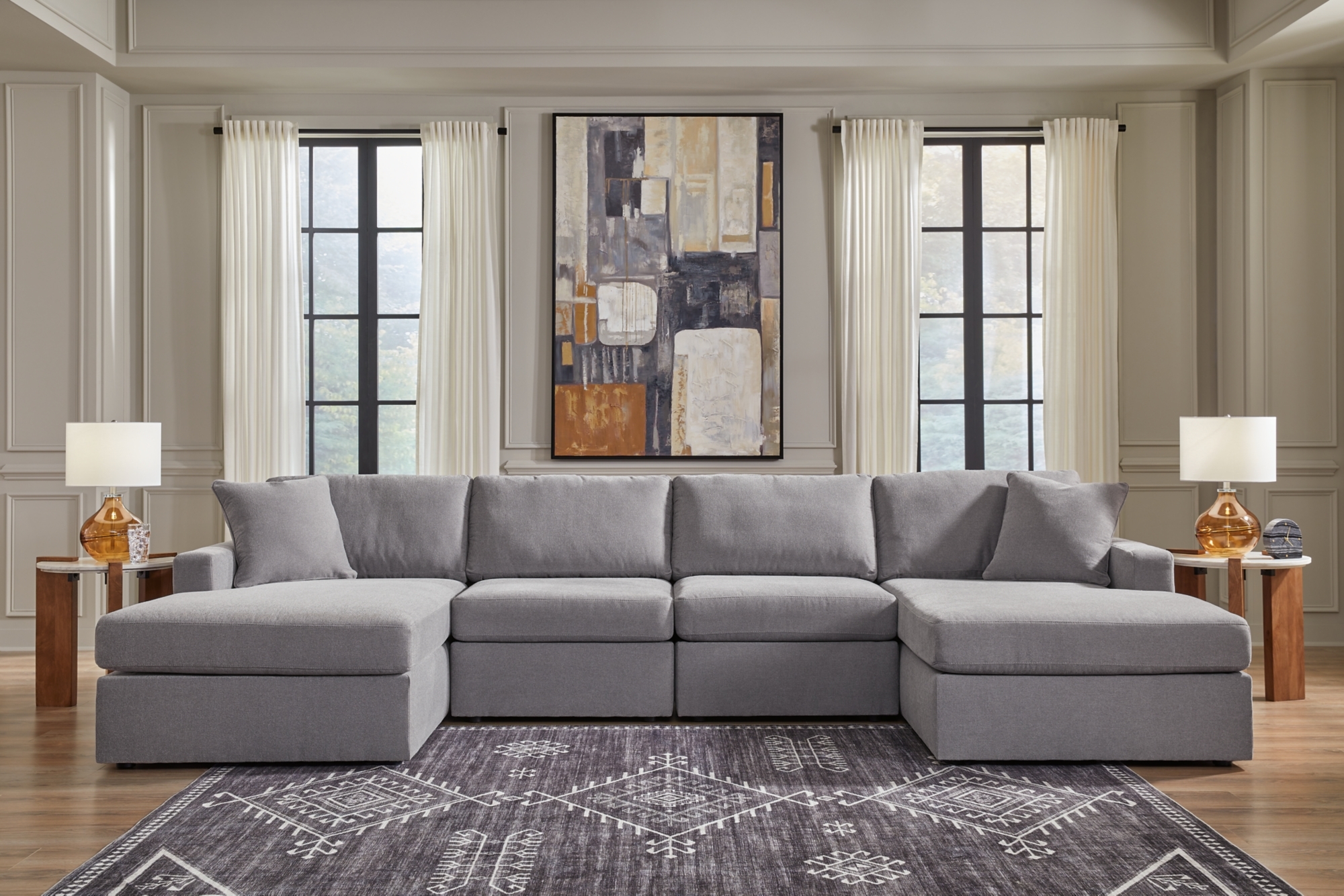 Signature Design by Ashley Modmax 4-Piece Double Chaise Sectional