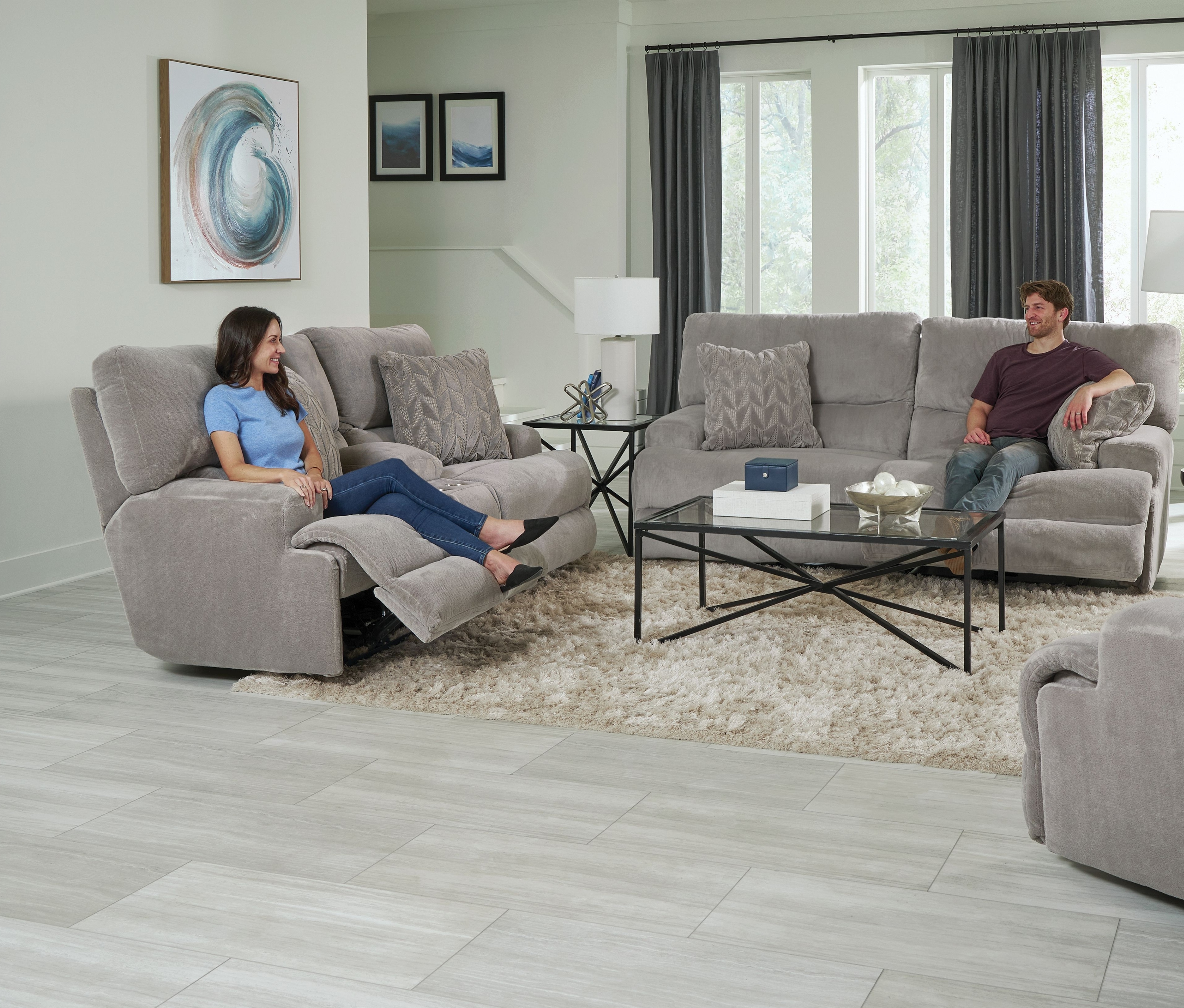 2-Piece Power Lay Flat Living Room Set