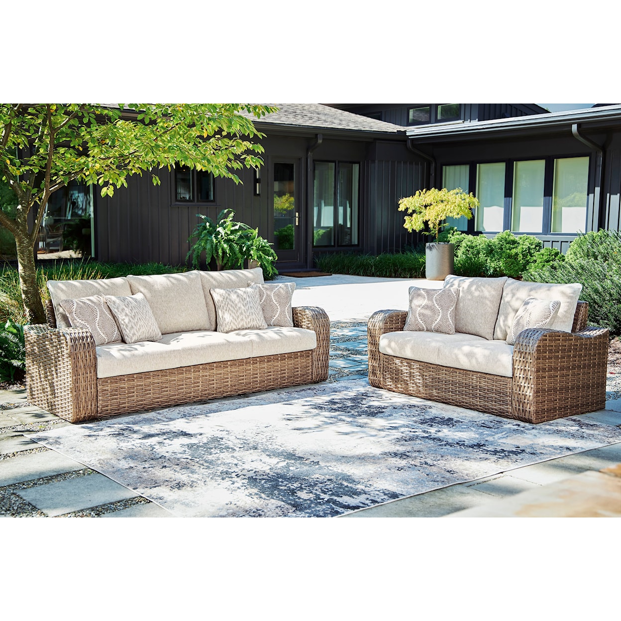 Signature Design by Ashley Sandy Bloom Outdoor Set