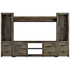 Signature Design by Ashley Trinell 4-Piece Entertainment Center