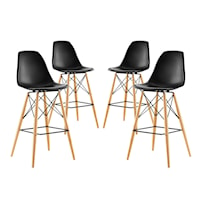 Dining Side Bar Stool Set of 4