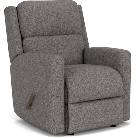 Transitional Recliner with Track Arms