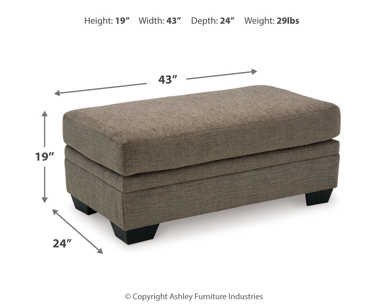 Signature Design by Ashley Stonemeade Sofa Chaise, Oversized Chair And Ottoman