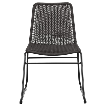 Dacy Faux Rattan Dining Side Chair