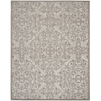 8' x 10' Ivory/Grey Rectangle Rug