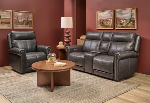 Transitional Reclining Living Room Set