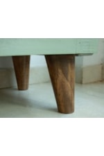 International Furniture Direct Lima Console Contemporary Green Console Table with Storage