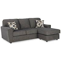 Sofa Chaise with Reversible Ottoman