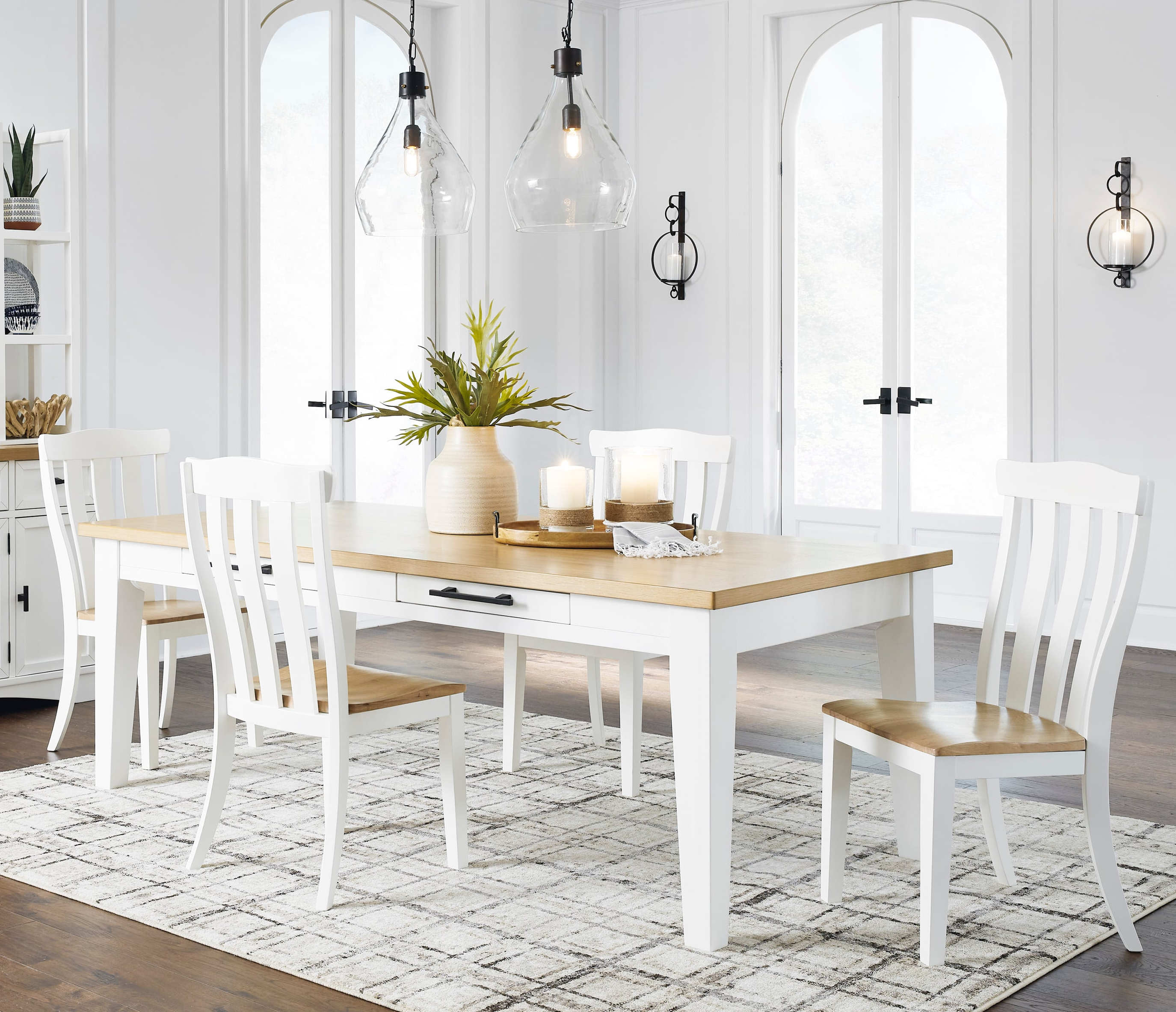 Signature Design by Ashley Ashbryn D84425x1+D84401x4 5Piece Dining