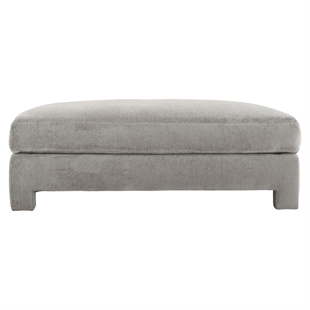 Bernhardt Plush Mily Fabric Cocktail Ottoman