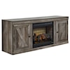 Signature Design by Ashley Wynnlow 60" TV Stand with Fireplace