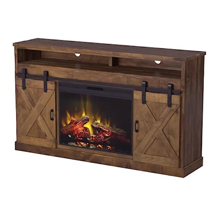 66&quot; Fireplace Console