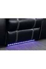 Furniture of America - FOA Sirius Contemporary Power Reclining Sofa with LED Lighting