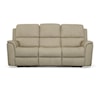 Flexsteel Aarons Power Headrest & Lumbar Reclining Sofa