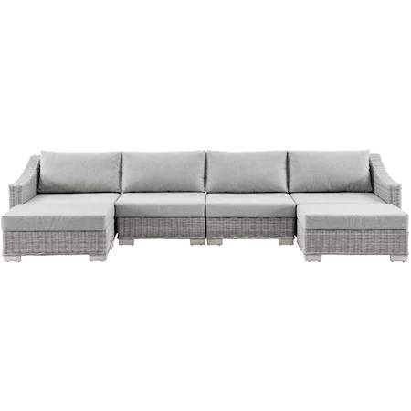 Outdoor 6-Piece Sectional Sofa Set