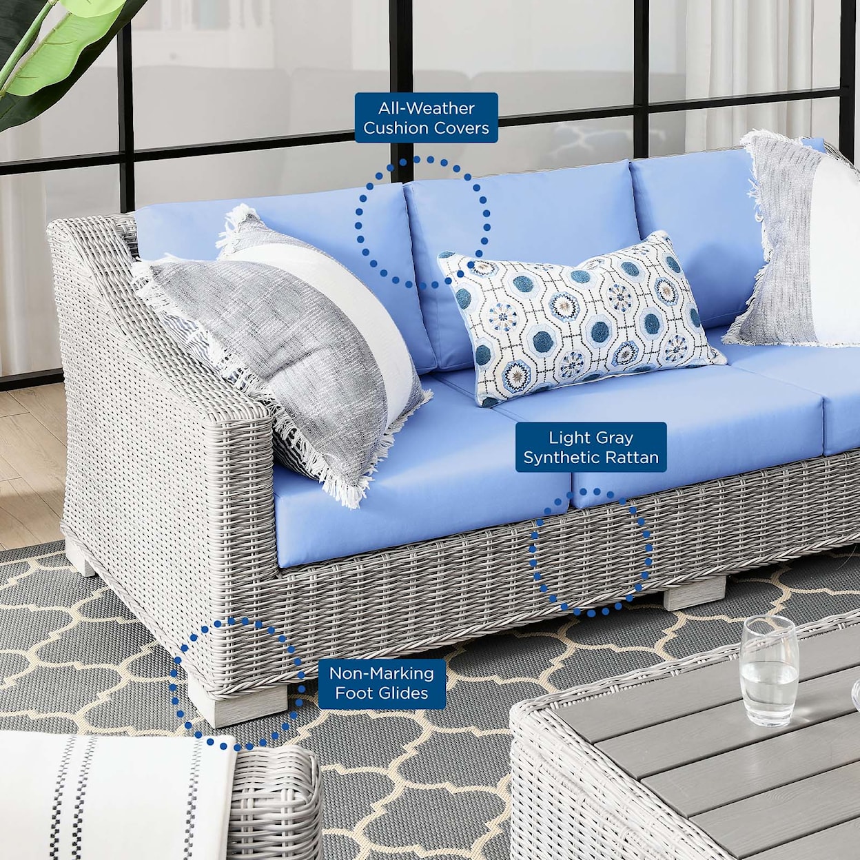 Modway Conway Outdoor Sofa