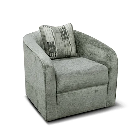 Contemporary Swivel Chair with Frame Coil