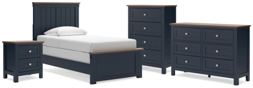 Twin Panel Bed, Dresser, Chest And Nightstand