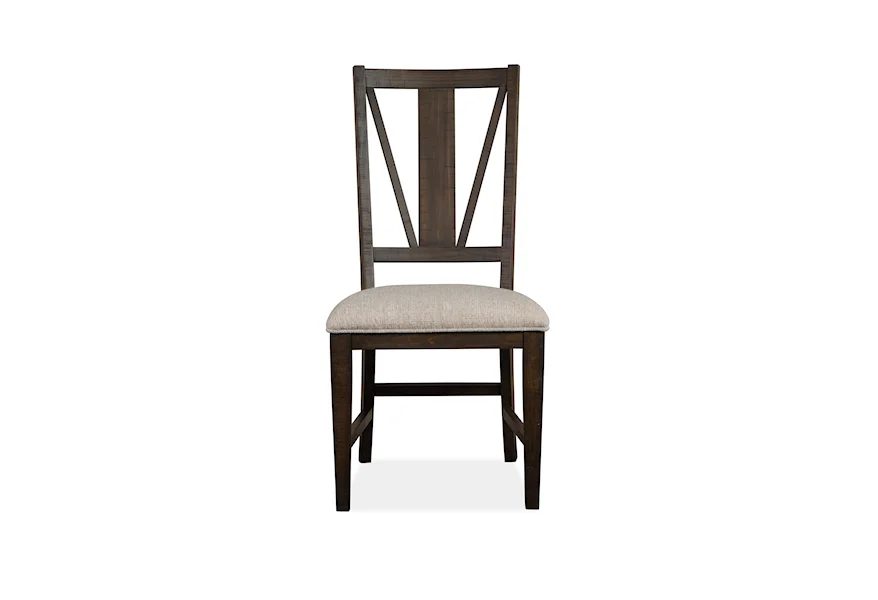 Westley Falls Dining Dining Side Chair w/ Upholstered Seat by Magnussen Home at Reeds Furniture