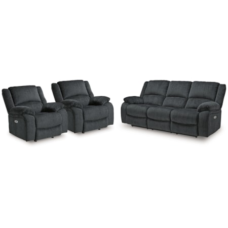 Power Reclining Sofa And 2 Power Recliners