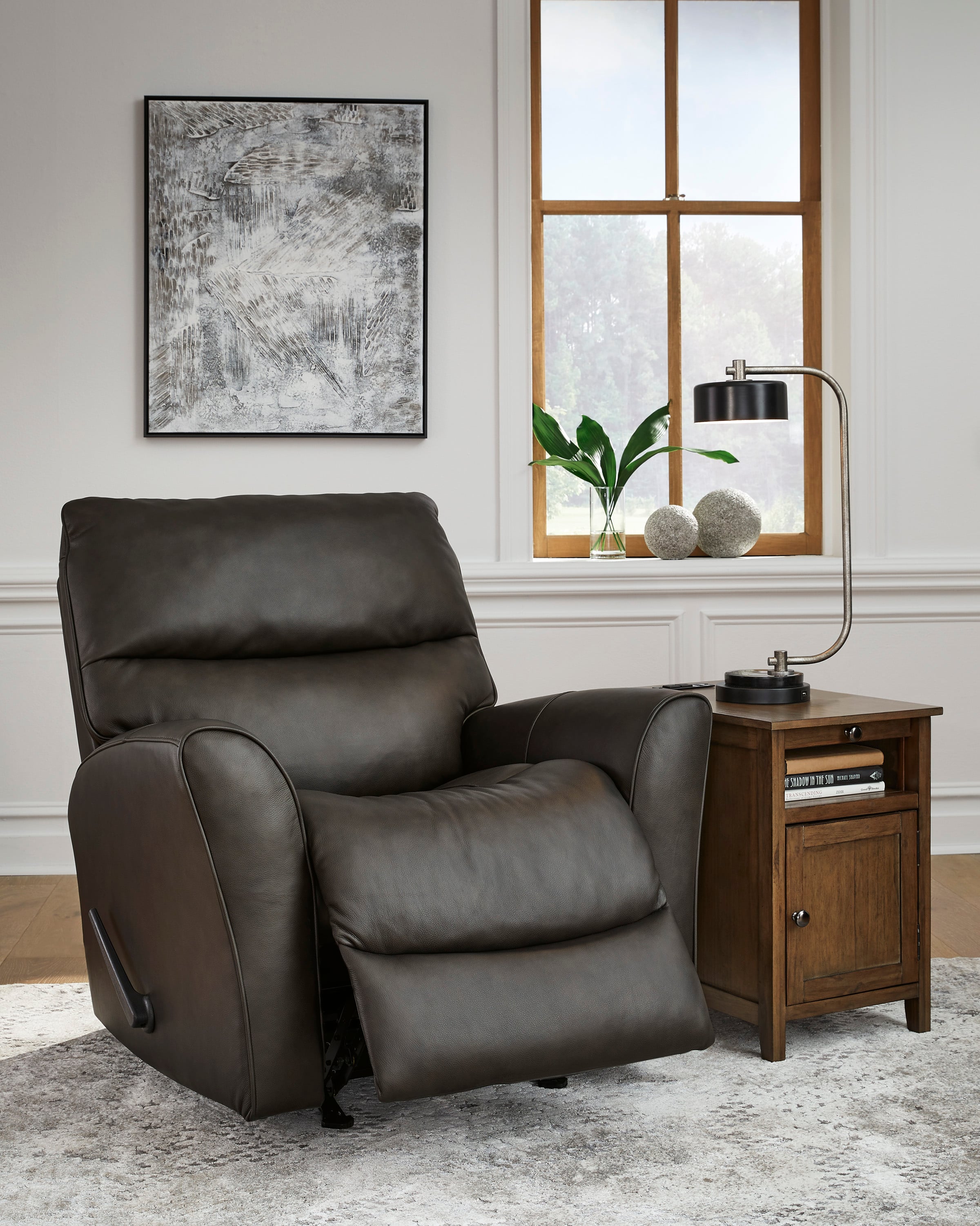 Signature Design by Ashley McAleer ASHHU4460425 Leather Match Recliner