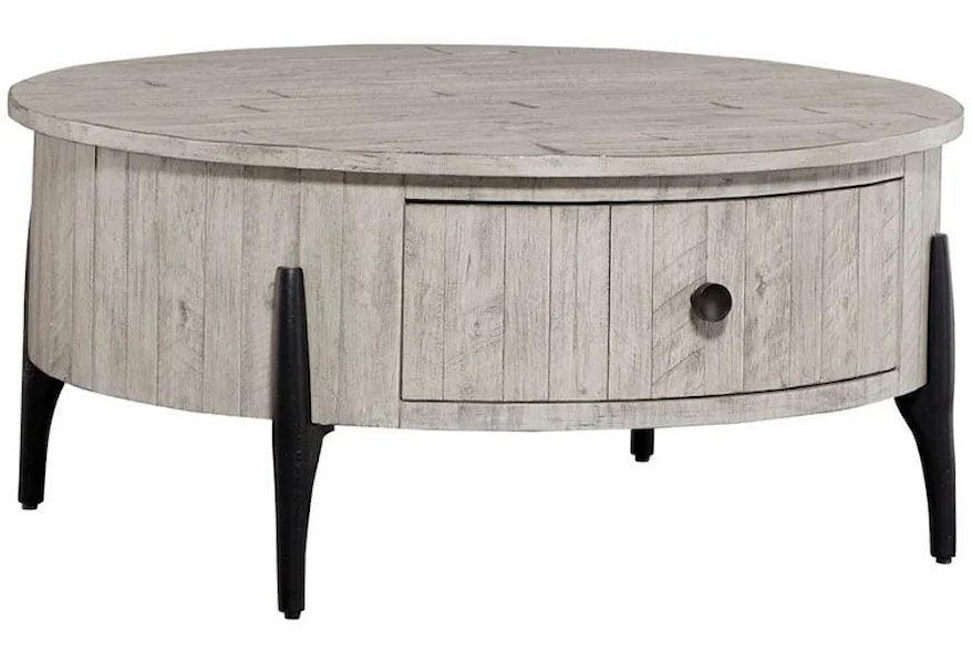 Lorena Round Cocktail Table by Aspenhome at Morris Home
