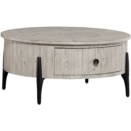 Contemporary Round Cocktail Table