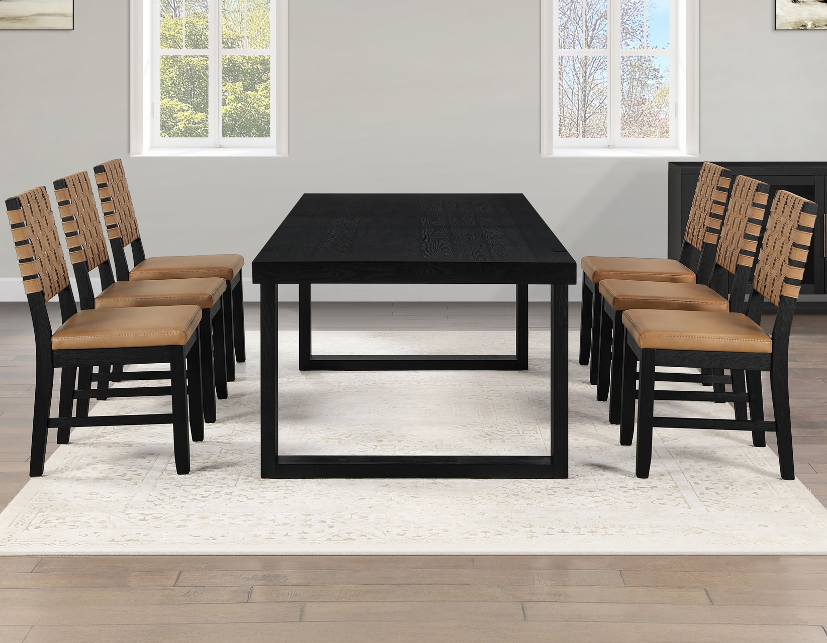 Steve Silver Reid 7-pc. Extension Dining Set w/Web-Back Chairs