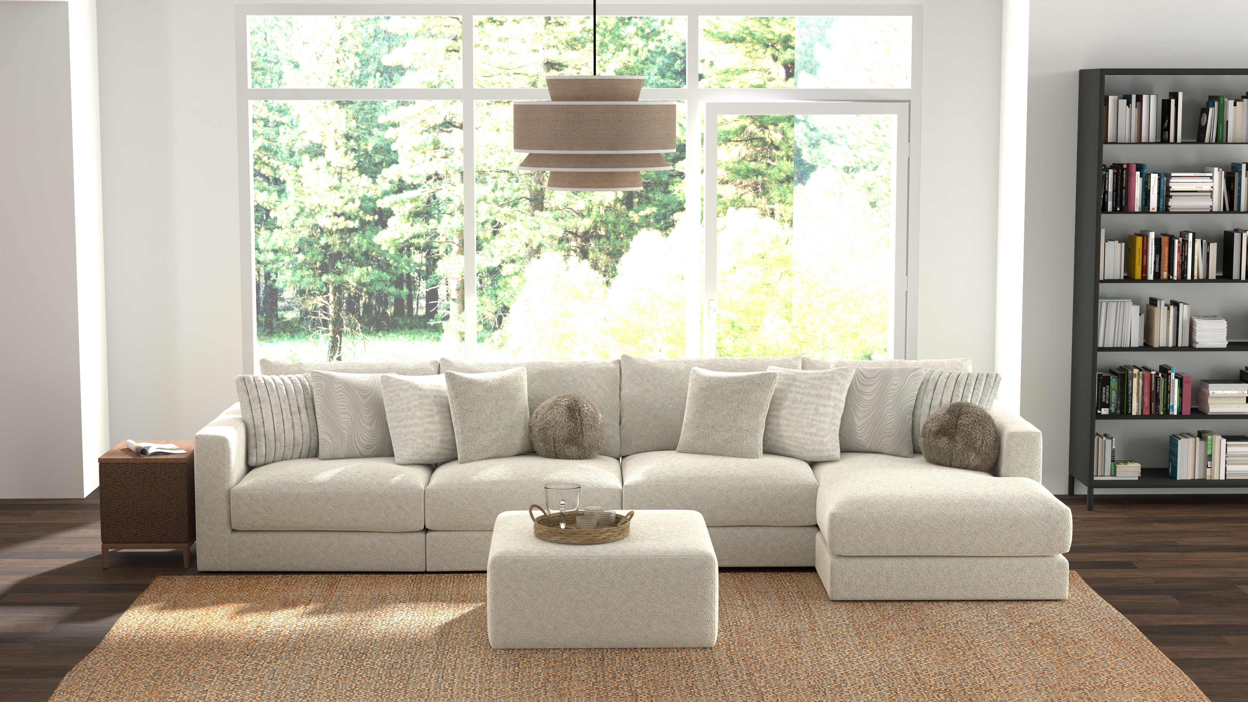 Jackson Furniture Ritzy Square Cocktail Ottoman