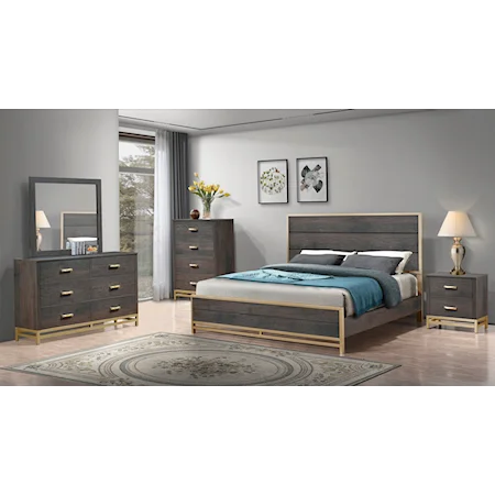 Trevor Transitional 5-Piece Bedroom Set - Queen