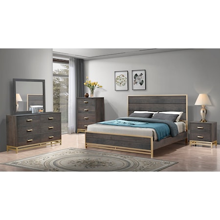 Trevor Transitional 5-Piece Bedroom Set - King