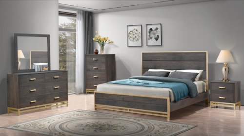 Trevor Transitional 5-Piece Bedroom Set - King
