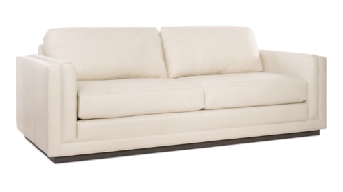 Contemporary Upholstered Sofa with Plinth Base
