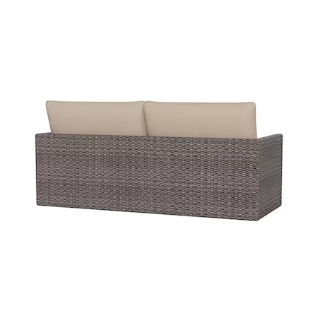 Outdoor Wicker 2-Cushion Sofa