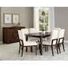 Vaughan Bassett Crafted Cherry - Dark Upholstered Side Dining Chair