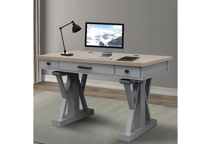 Americana Modern Power Lift Desk by Parker House at Z & R Furniture