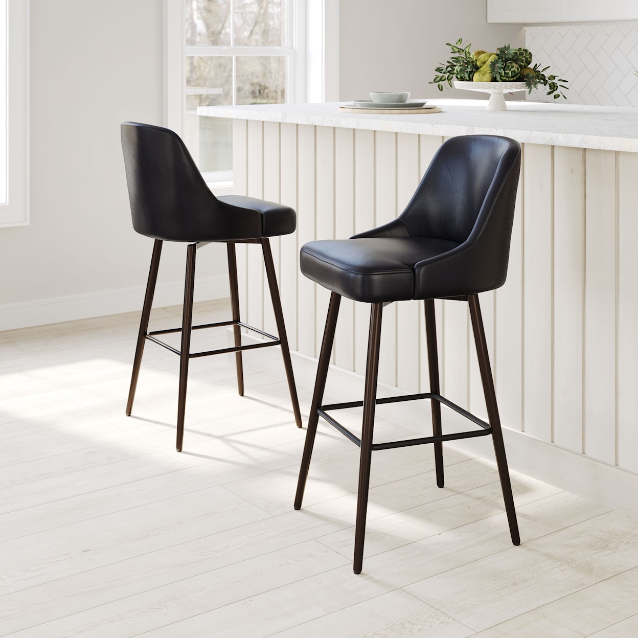 Zuo Keppel Collection Swivel Barstool