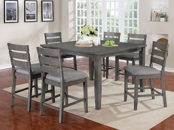 7-Piece Counter Height Dining Set