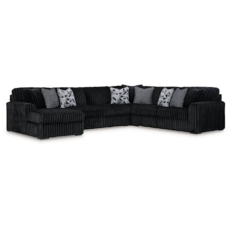 4-Piece Sectional with Chaise