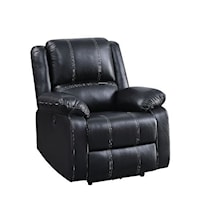 Transitional Power Motion Recliner with USB Port