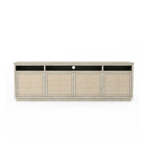 Contemporary Entertainment Console with Four Doors