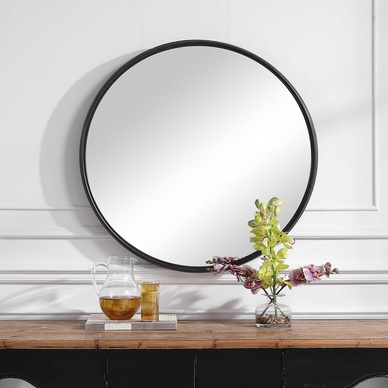 Uttermost Mirrors - Round Belham Round Iron Mirror