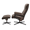 Stressless by Ekornes View View Medium Recliner and Ottoman