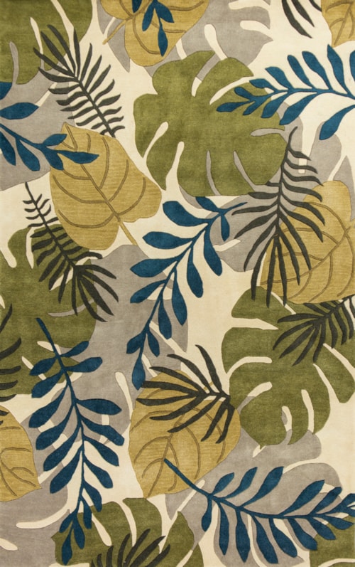 4'2" X 2'6" Ivory Breeze Area Rug